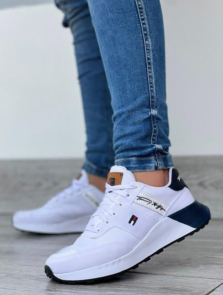 Tenis Tommy Hilfiger Originales + Cartera Metálica de Regalo