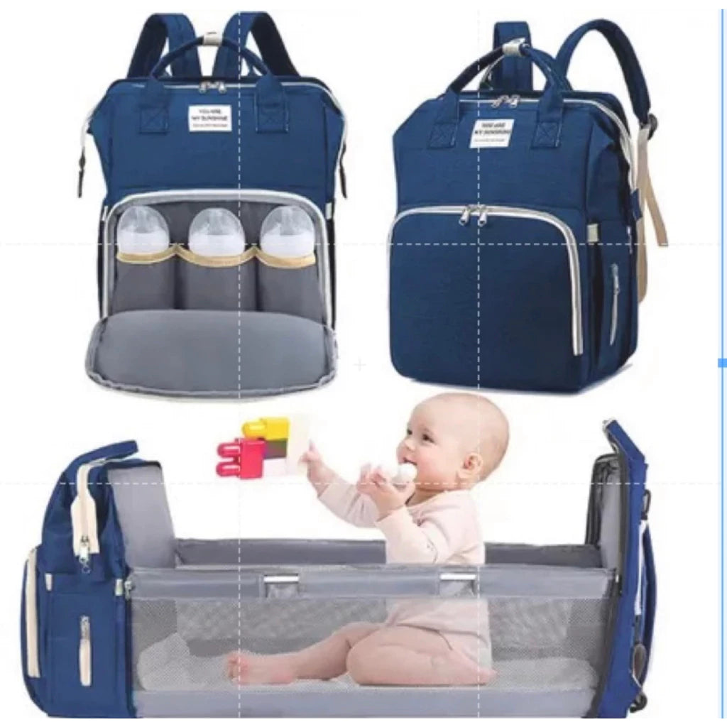 Bolsa de Maternidad Térmica Impermeable se Convierte en Cuna y Cambiador