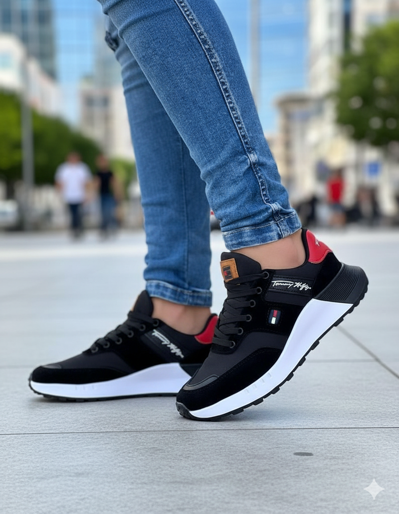 Tenis Tommy Hilfiger Originales + Cartera Metálica de Regalo