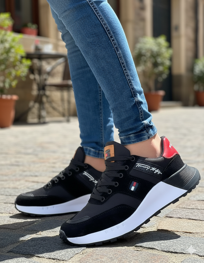 Tenis Tommy Hilfiger Originales + Cartera Metálica de Regalo