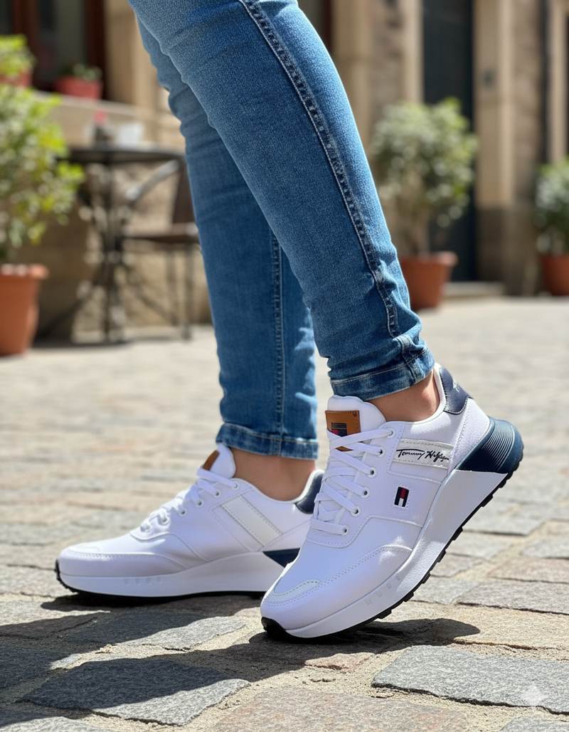 Tenis Tommy Hilfiger Originales + Cartera Metálica de Regalo
