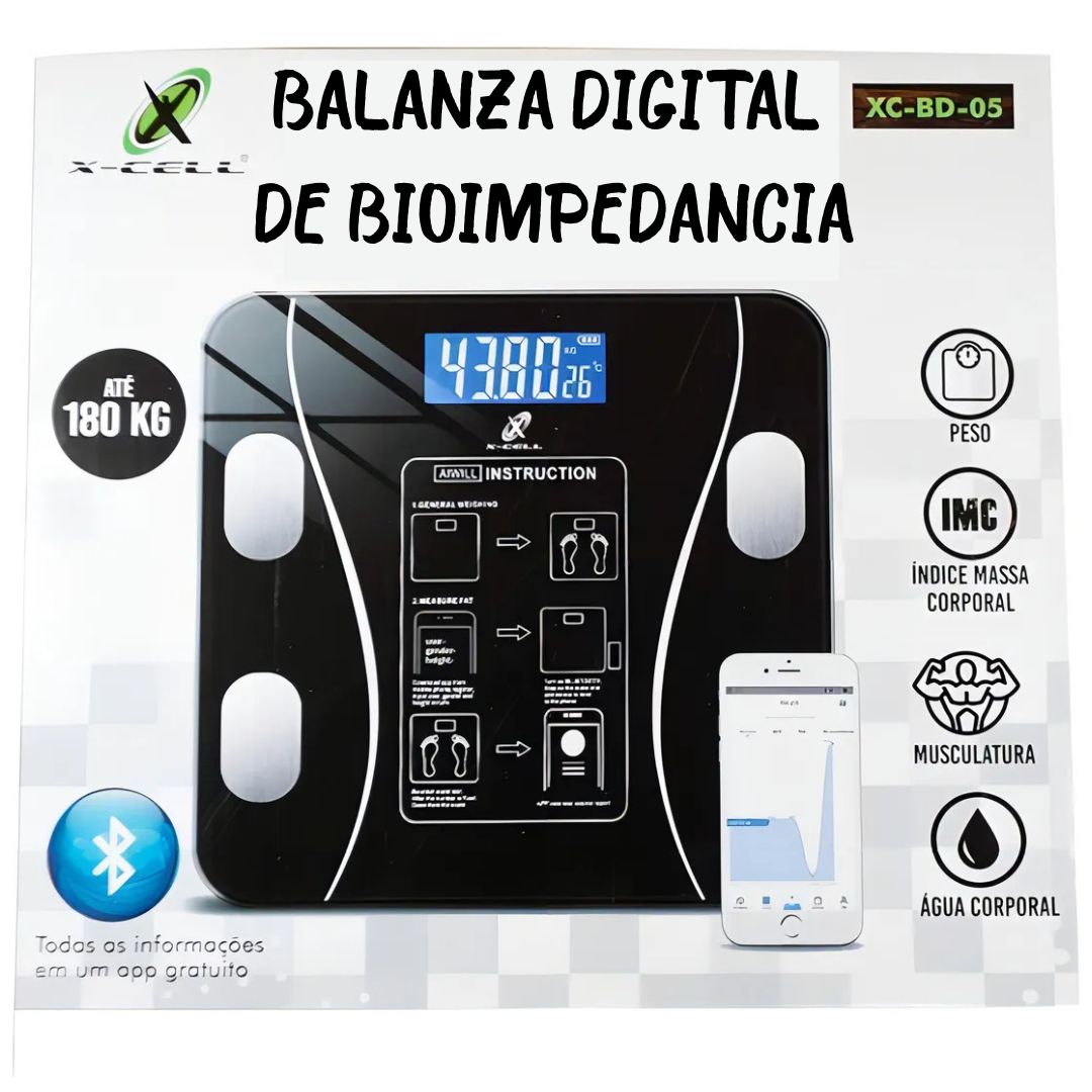 Báscula Corporal de Bioimpedancia Profesional Bluetooth hasta 180kg