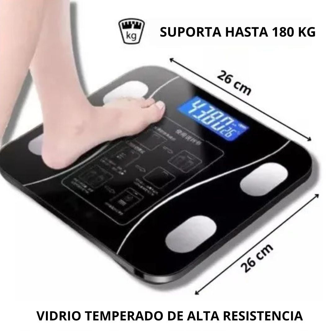 Báscula Corporal de Bioimpedancia Profesional Bluetooth hasta 180kg